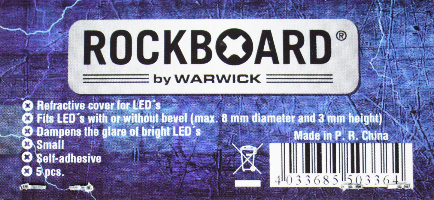 Warwick Rockboard Guitar Effect Pedal LED Damper Small 8mm Set of 10