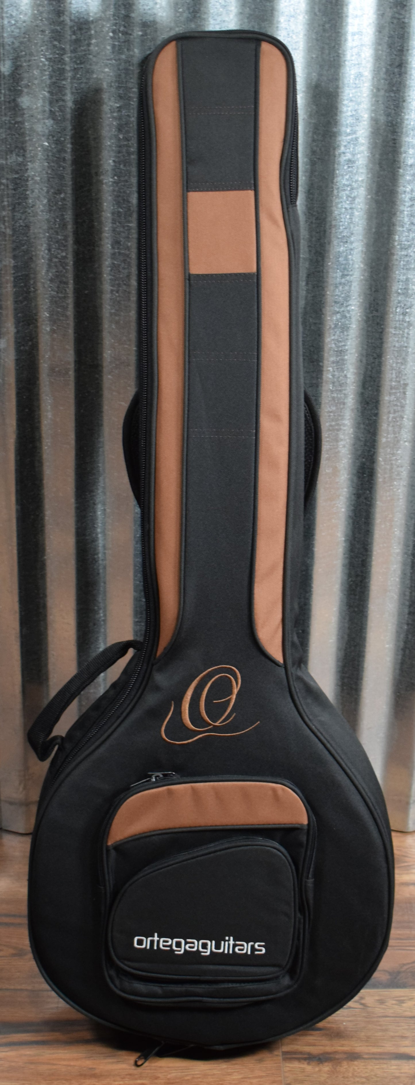 Ortega Guitars Raven OBJ650-SBK 5 String Black Banjo & Bag #0035
