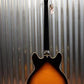Hagstrom Viking Bass 4 String Tobacco Sunburst Semi Hollow VIKB-TSB #0063