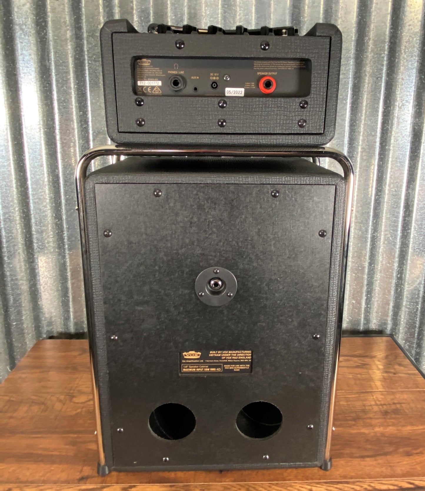 VOX MSB50BA Mini Superbeetle 50 Watt Bass Head & 1x8" Bass Cabinet Mini Stack Amplifier