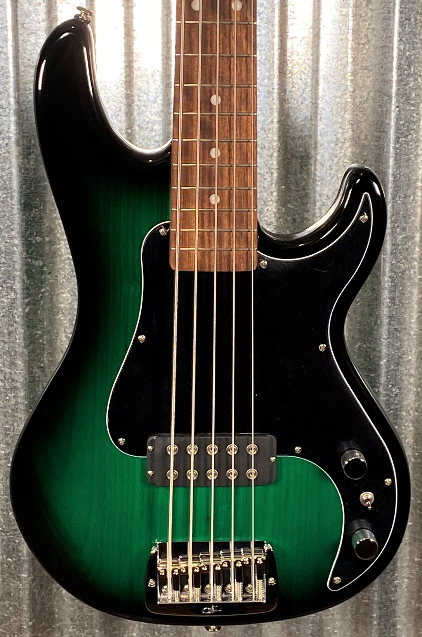 G&L USA Kiloton 5 String Bass Greenburst & Case #5154