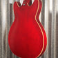 Hagstrom VIKB-WCT Viking 4 String Semi Hollow Short Scale Bass Wild Cherry Transparent #0622