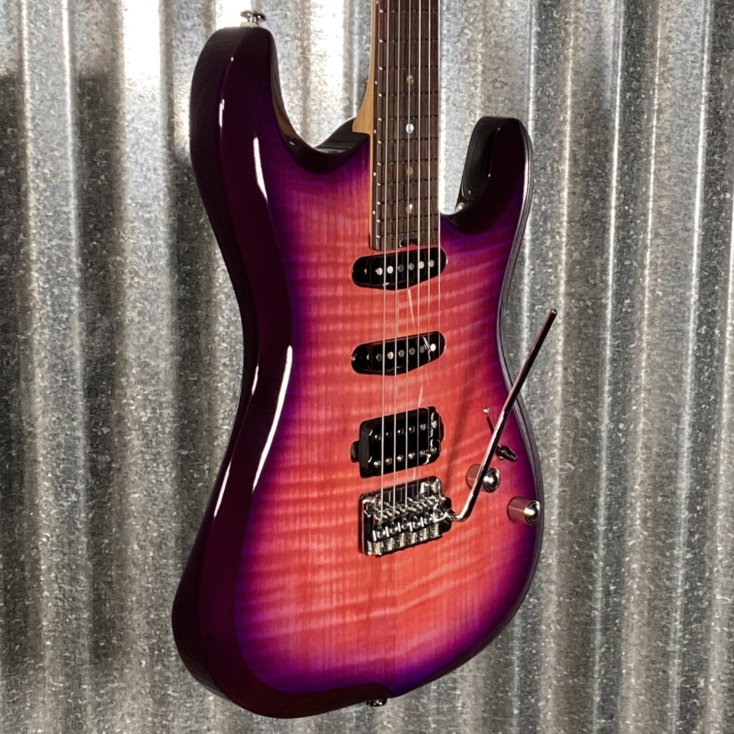 Musi Capricorn Fusion HSS Superstrat Cranberry Guitar #0243 Used