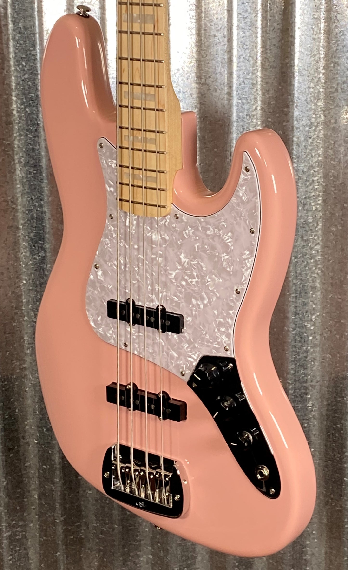 G&L USA JB 4 String Bass Shell Pink & Case #7108