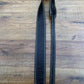 LM Products GP-25 BK Premium Leather Double Stitched Onyx Guitar Strap