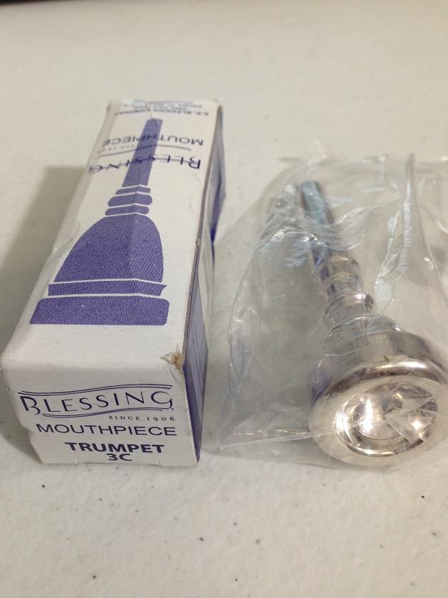 Blessing Brass MPC3CTR 3C Silver Plate Trumpet Mouthpiece*