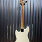 Fender Mustang Bass PJ Olympic White Short Scale 4 String Bass Mexico & Bag #922