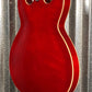 Hagstrom VIKB-WCT Viking 4 String Semi Hollow Short Scale Bass Wild Cherry Transparent #0801