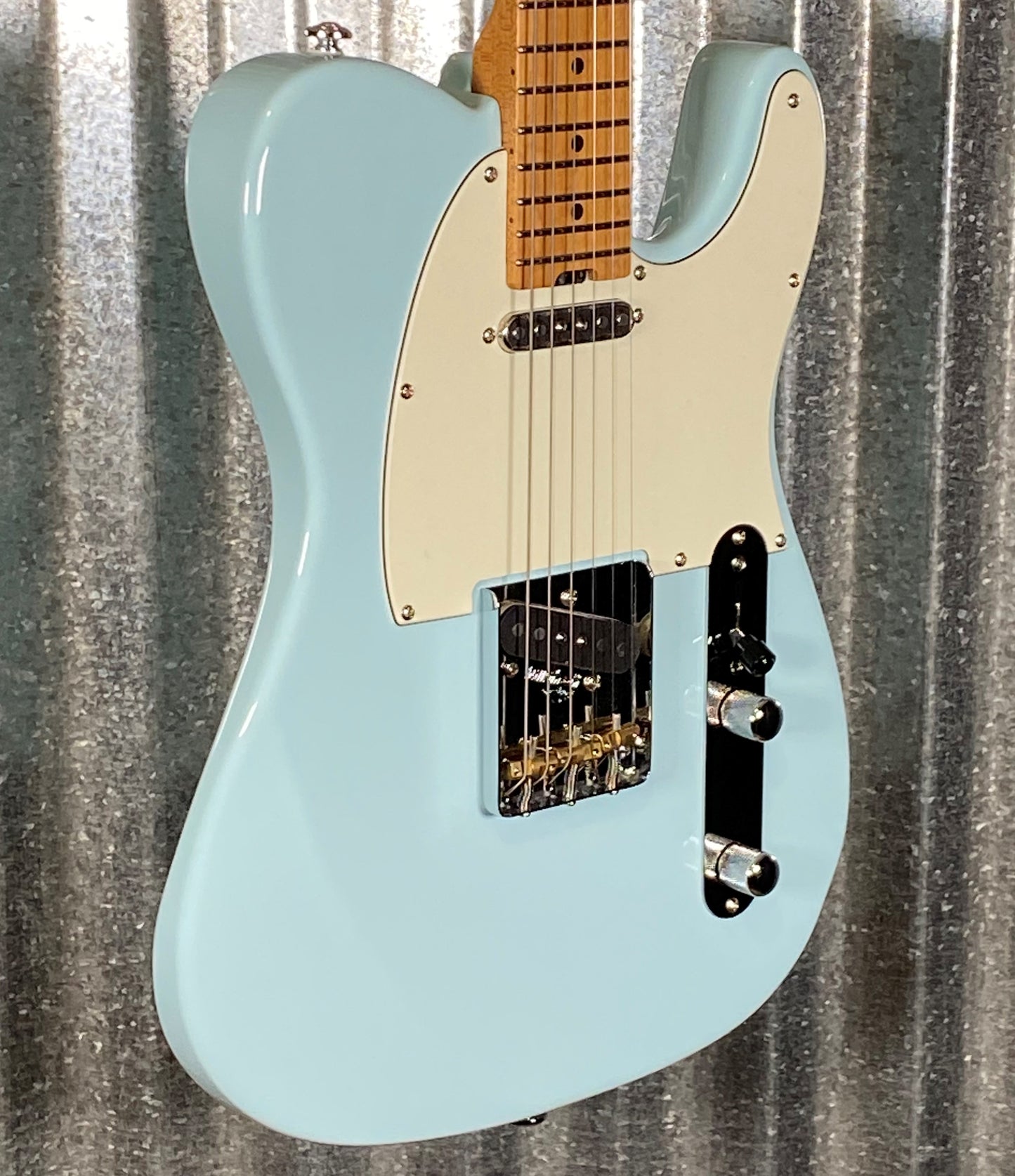 Musi Virgo Classic Telecaster Baby Blue Guitar #0572 Used