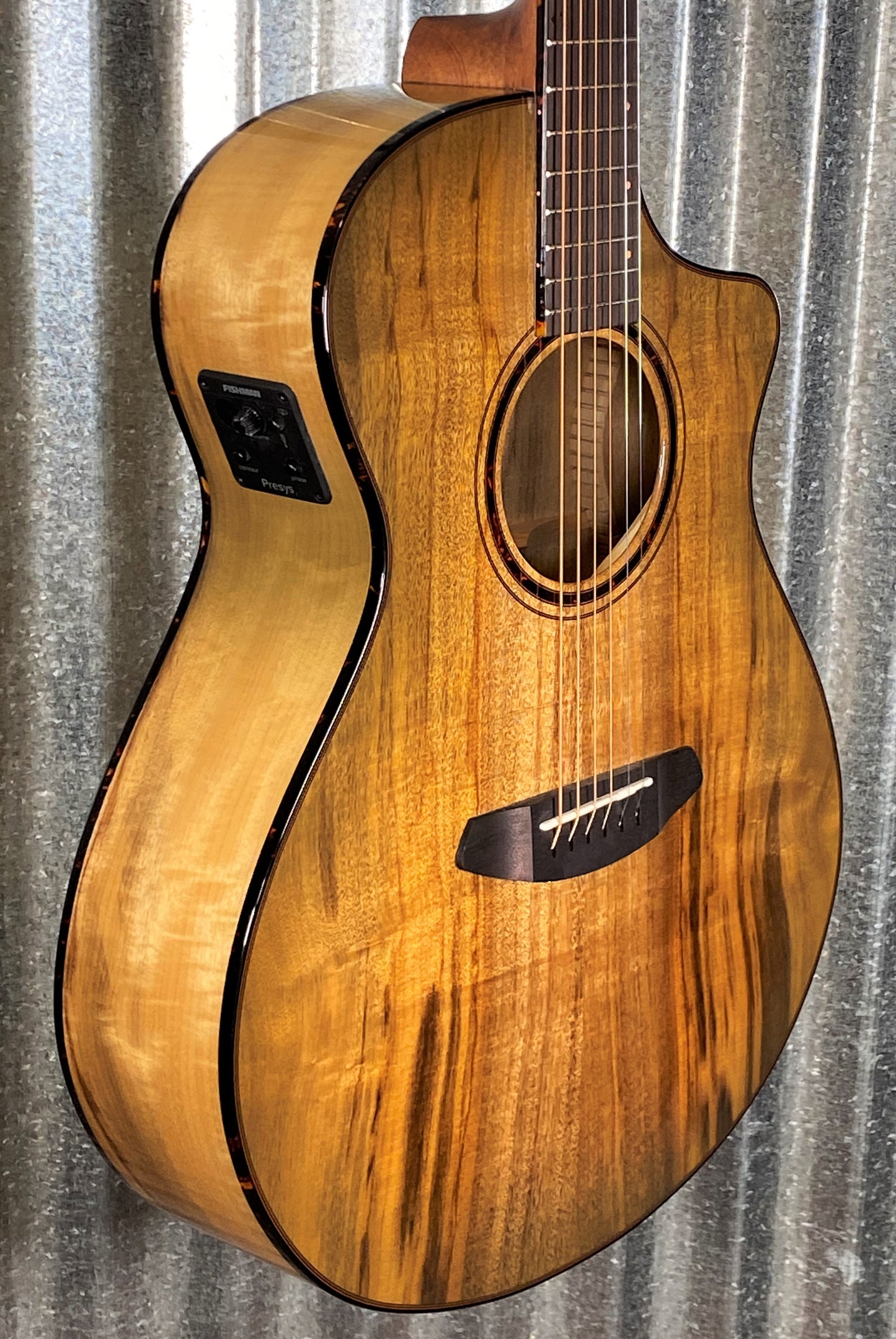 Breedlove Pursuit Exotic S Concert Sweetgrass CE Myrtlewood Acoustic Electric Guitar PSCN41CEMYMY#2233