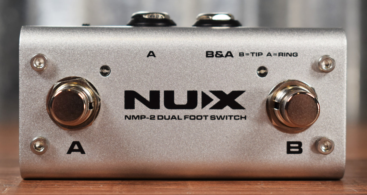 NUX NMP-2 Dual Button Footswitch Controller Latch or Momentary Guitar Effect Pedal