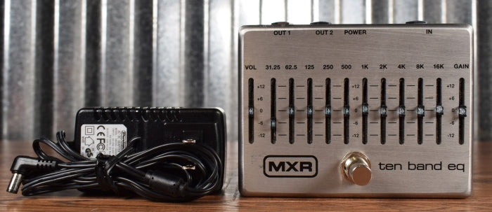 Dunlop MXR M108S 10 Band Graphic Equalizer & Power Supply Guitar EQ Ef