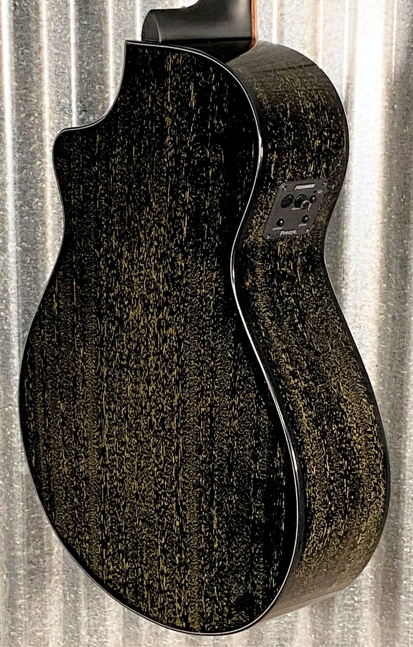 Breedlove Rainforest S Concert CE Black Gold Mahogany Acoustic Electric Guitar #1073