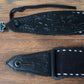 Levy's MSSC80-BLK 2" Heavy-weight Cotton Contrasting Woven Border Guitar Strap Black