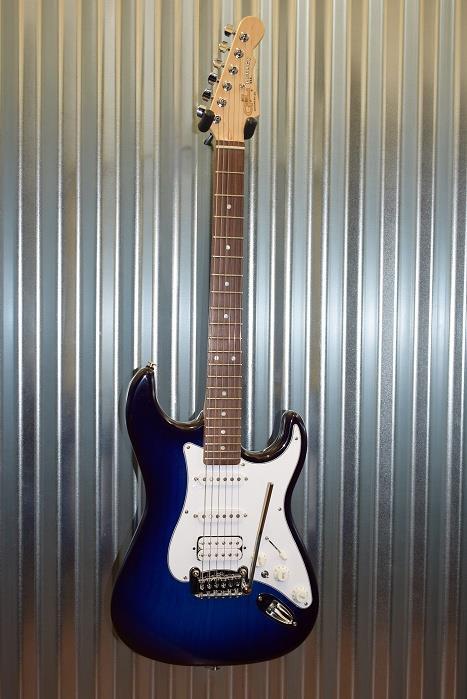 G&L Guitars USA Legacy HSS Blueburst Electric Guitar & Case 2016 #7516
