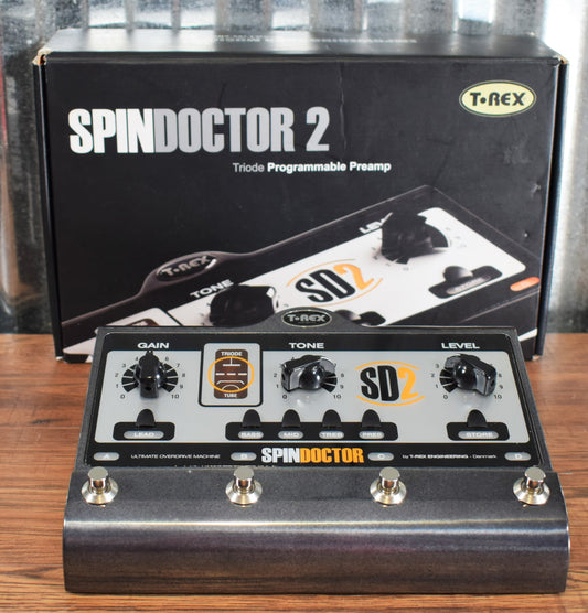 T-Rex Engineering SpinDoctor 2 Programmable Motorized Tube Guitar Preamp Effect Pedal Used