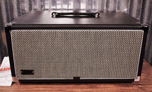 Gator Cases GR-RETRORACK-4BK 4 Space Guitar & Bass Amplifier/Effects Rack Case Black