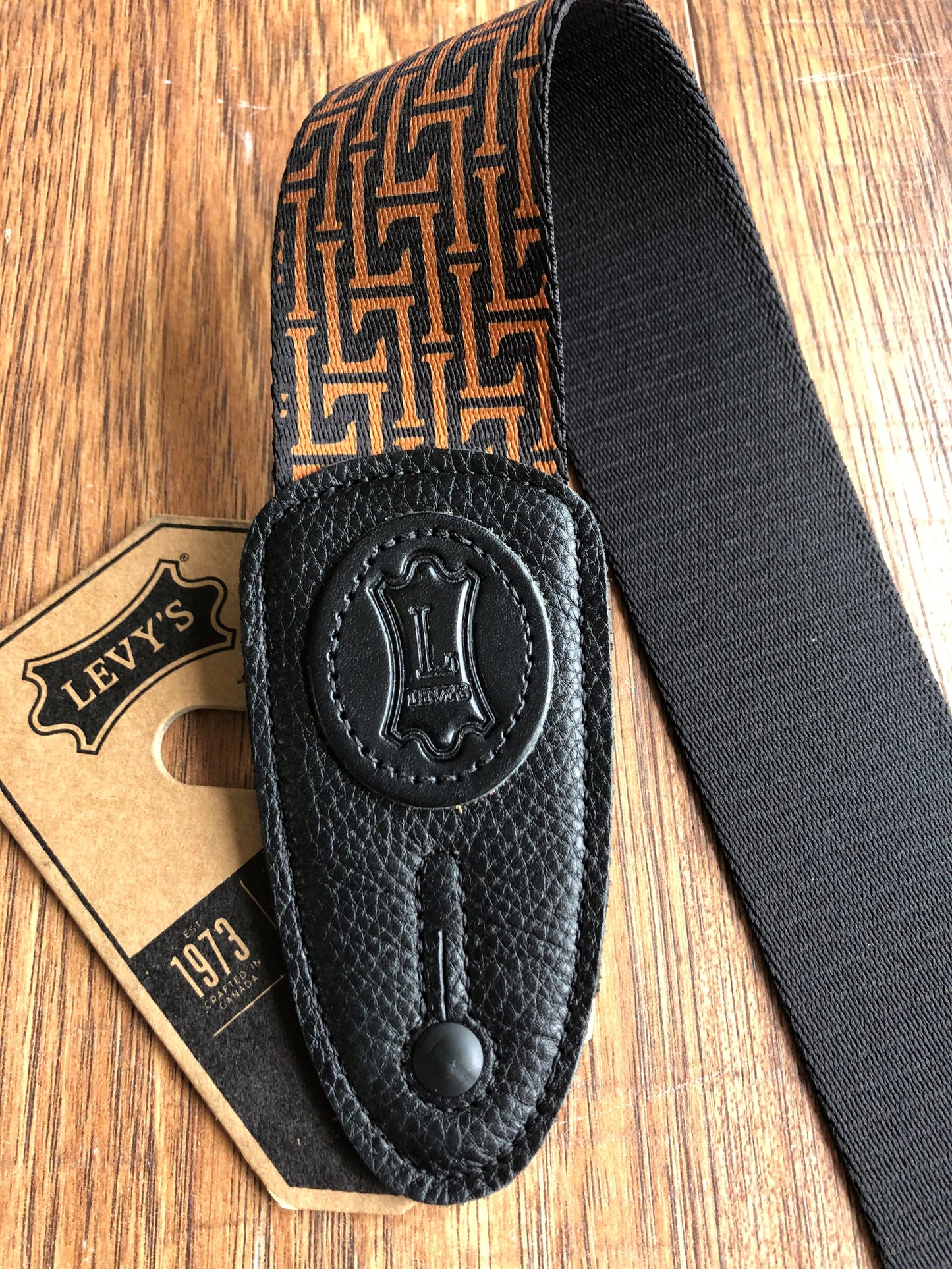 Levy's MPLL-004 2" Adjustable Sublimation Poly Guitar & Bass Strap Brown