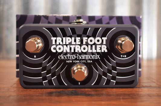 Electro-Harmonix EHX Triple Foot Controller 3 Button Remote Guitar Amp & Effect Pedal TRS Footswtich