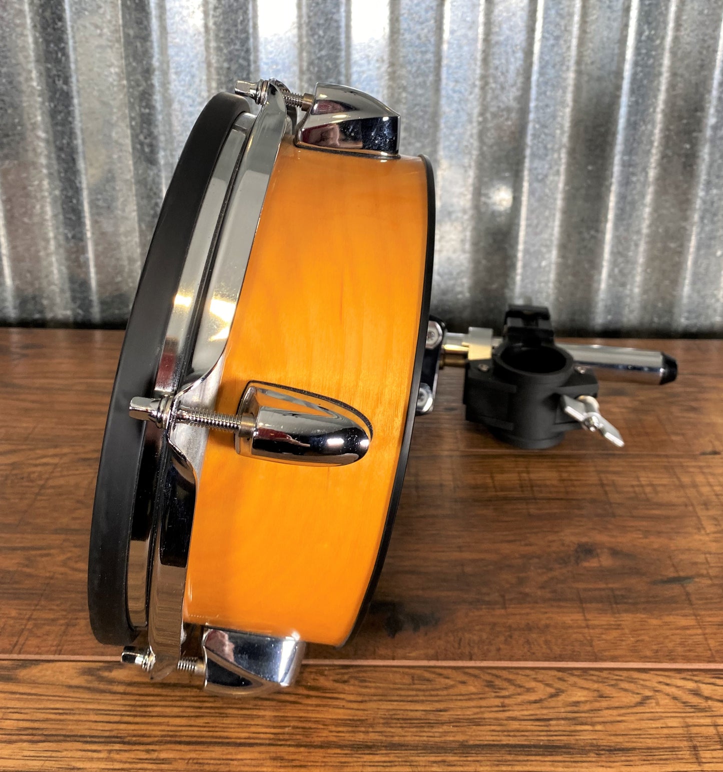 Yamaha DTEXTREME RHP80 8" Electronic Tom Drum Trigger Pad With Birch Wood Shell & Mounting Hardware Used