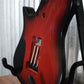 Kiesel Guitars Z6X Zeus Blood Red Blackburst Headless Guitar & Bag #7123 Used
