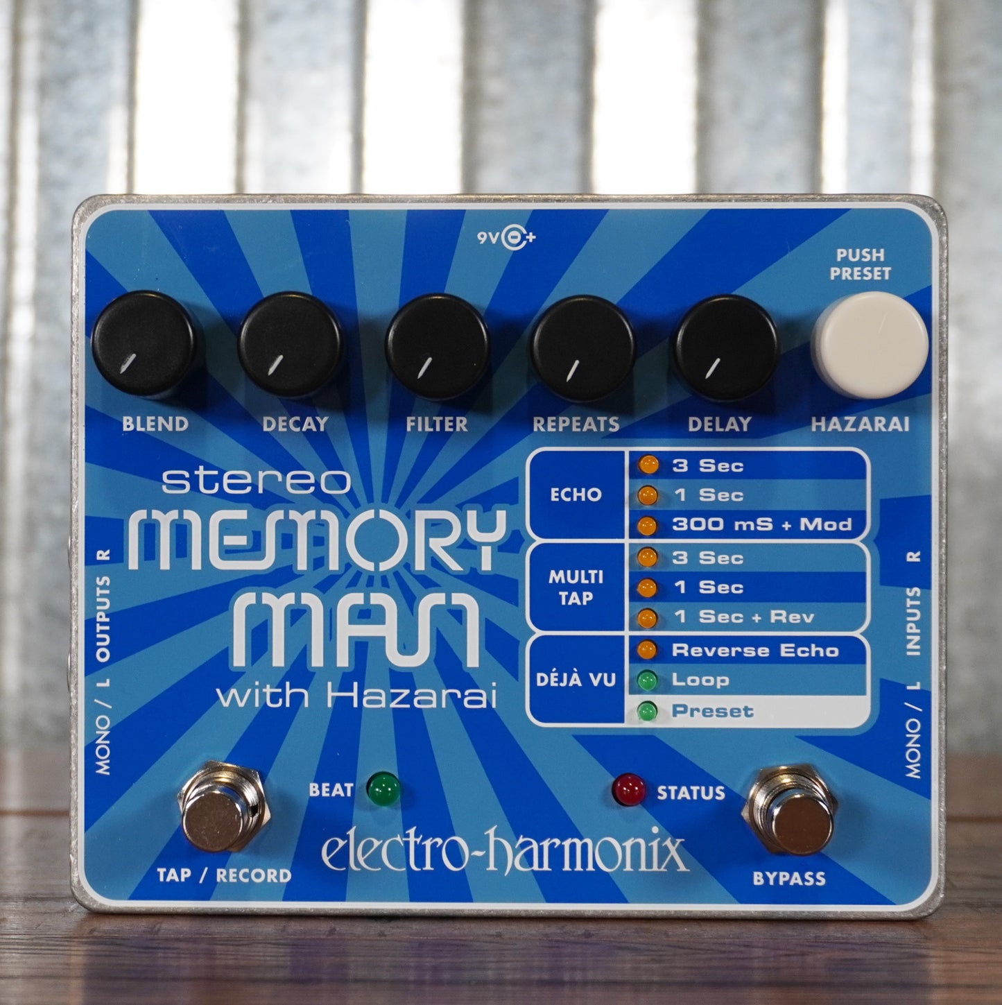 Electro-Harmonix EHX Stereo Memory Man w/ Hazarai Delay & Looper Guitar Effect Pedal