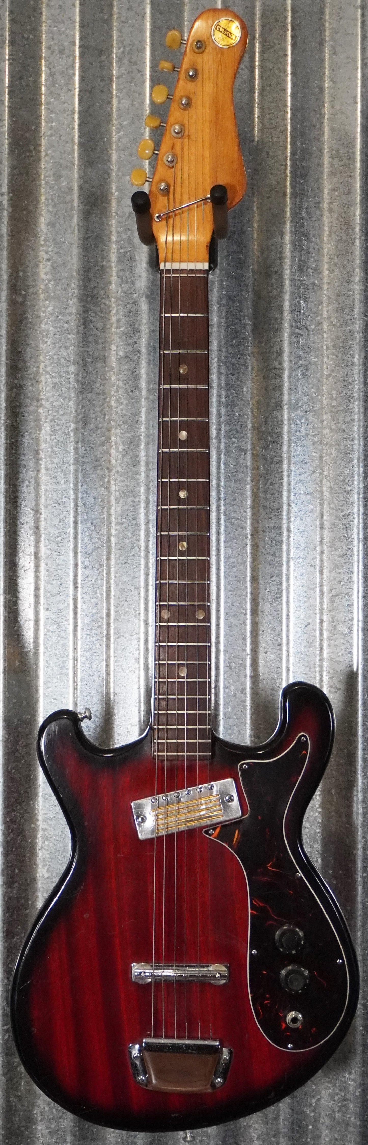 Teisco Prestige Vintage Japan Guitar Dark Cherry Burst Used