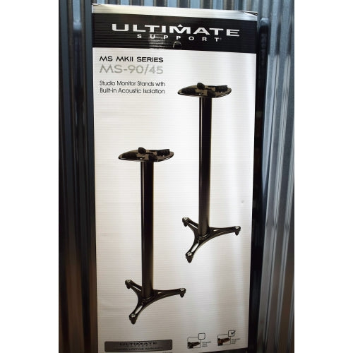 Ultimate Support MS-90-45R MKII 45" Isolation Studio Monitor Speaker Stand Pair Red