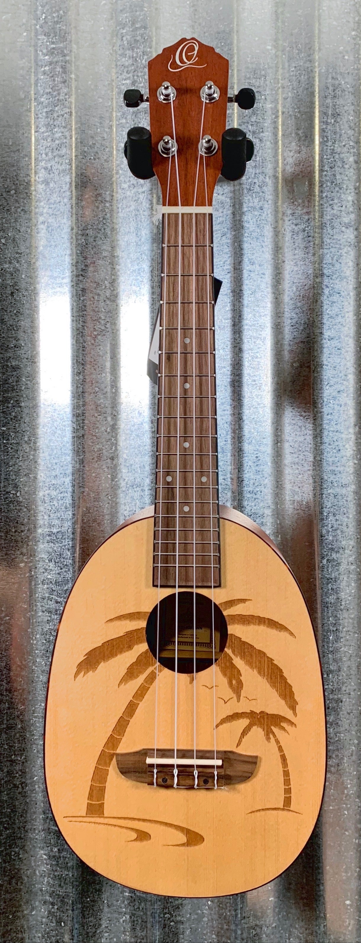 Ortega Guitars RUPA5 Natural Spruce Top Pinaple Concert Ukulele