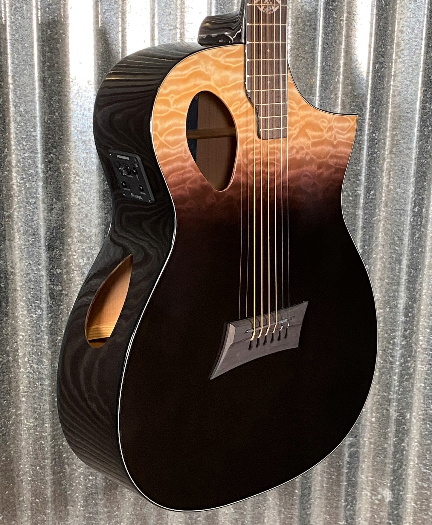 Michael Kelly MKFPQPESFX Forte Port X Partial Eclipse Acoustic Electric Guitar #3441