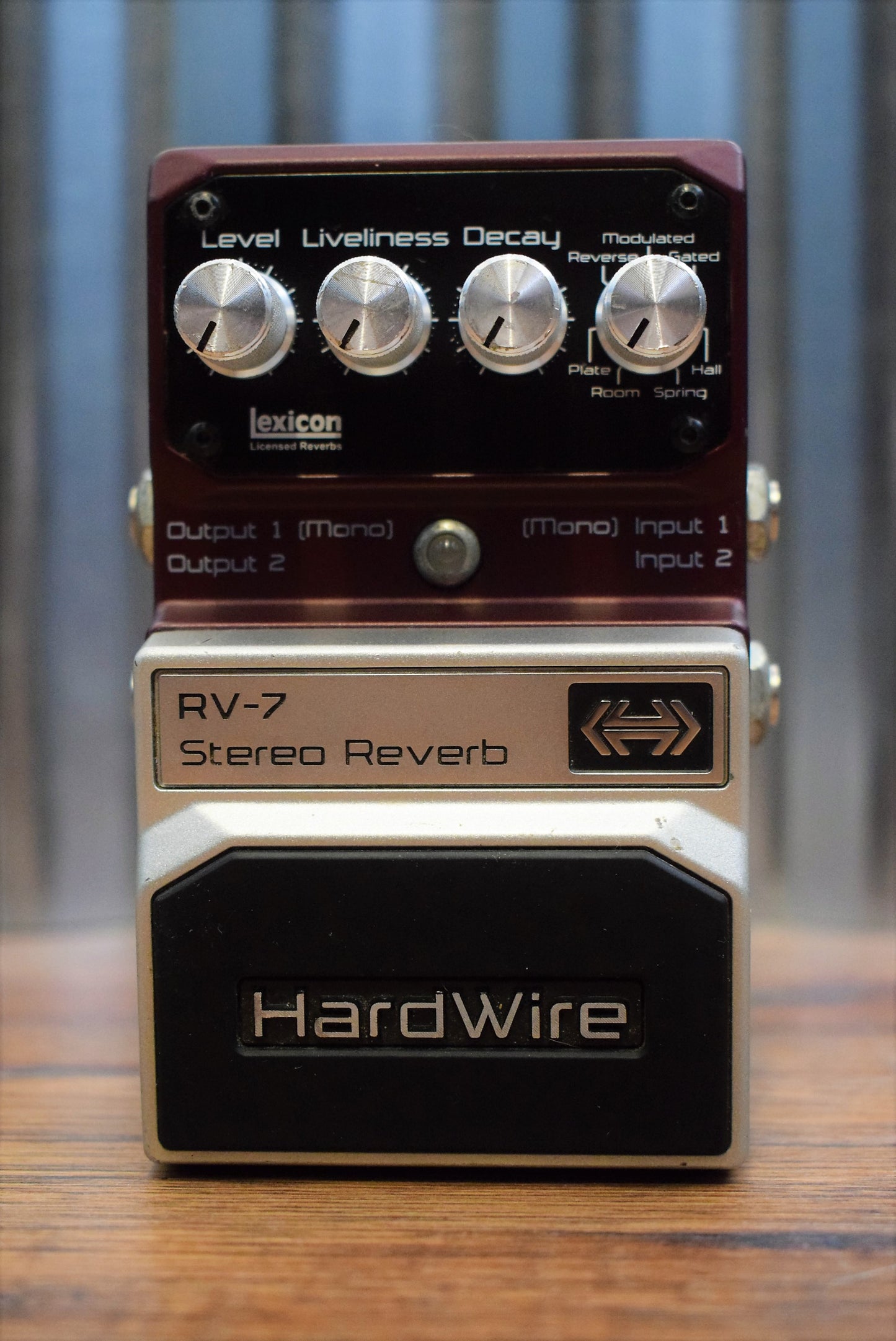 Digitech Hardwire RV-7 Stereo Reverb Guitar Effect Pedal Used