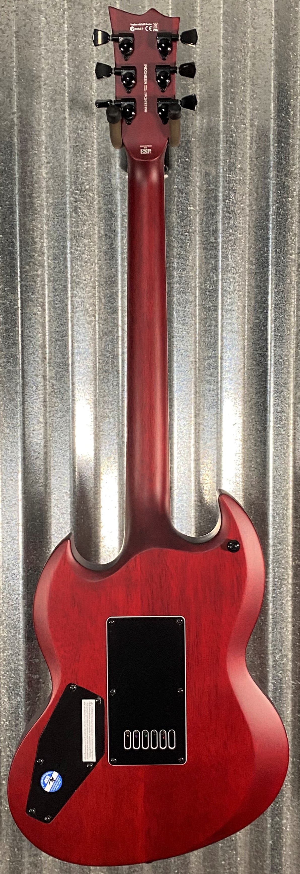 ESP LTD Viper-1000 Evertune See Thru Black Cherry Satin Guitar LVIPER1000ETQMSTBCS #1990