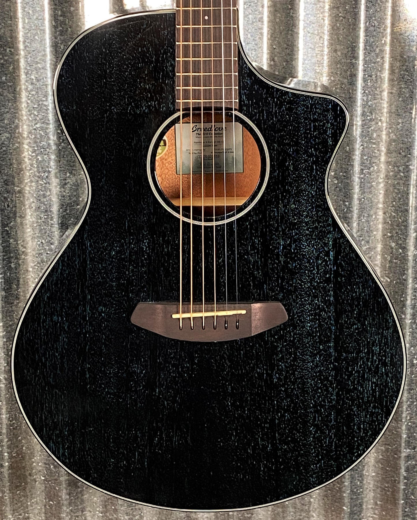 Breedlove Rainforest S Concert Midnight Blue CE Mahogany Acoustic Electric Guitar RFCN54CEAMAM #0818