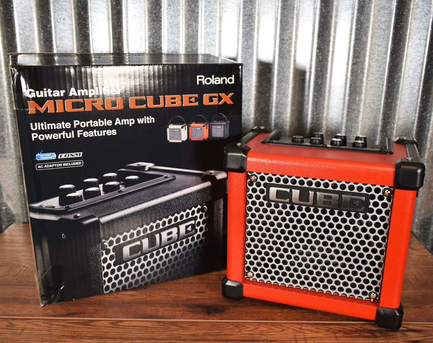 Roland M-CUBE-GXR Micro Cube GX 3 Watt 1x5" Battery Powered Guitar Combo Amplifier RED