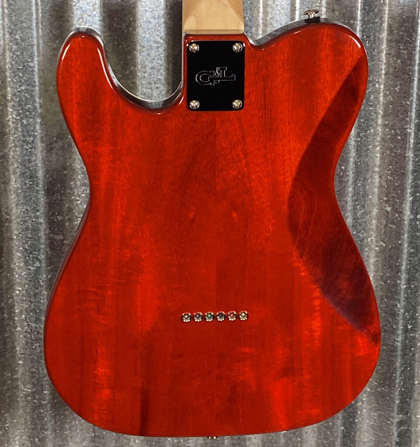G&L USA Custom ASAT Classic Bluesboy Clear Orange Guitar & Case #1039