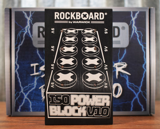 Warwick Rockboard Power Block ISOLATED V10 Outlet 9-18v Guitar Effect Pedal Pedalboard Power Supply