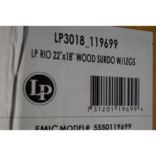 LP Latin Percussion 22" x 18" Wood Surdo with Legs LP3018