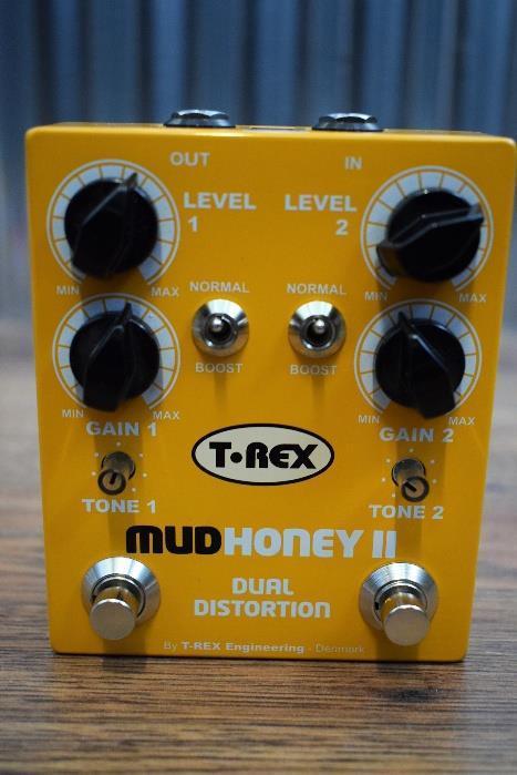 T-Rex Effects Mudhoney 2 Dual Distortion Guitar Effect Pedal #2183