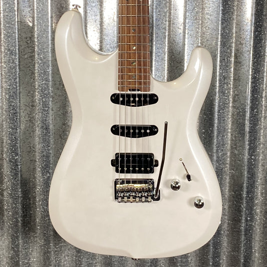 Musi Capricorn Fusion HSS Superstrat Pearl White Guitar #0183 Used