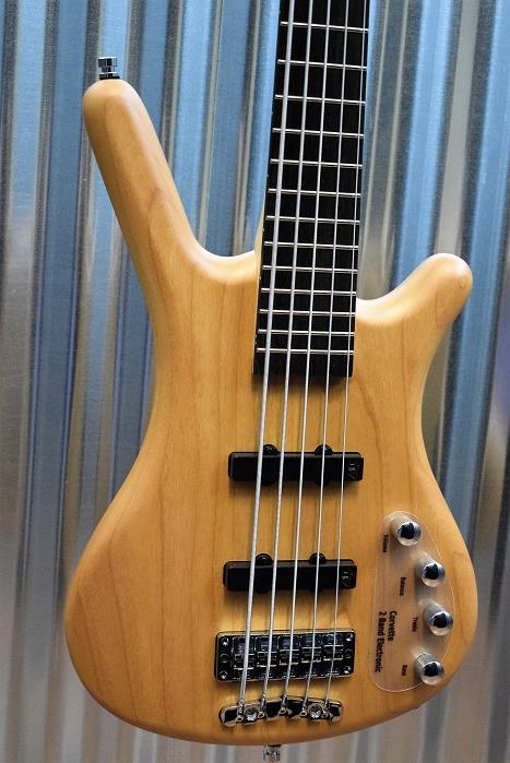 Warwick RockBass Corvette Basic Active 5 String Bass Natural & Case #0616