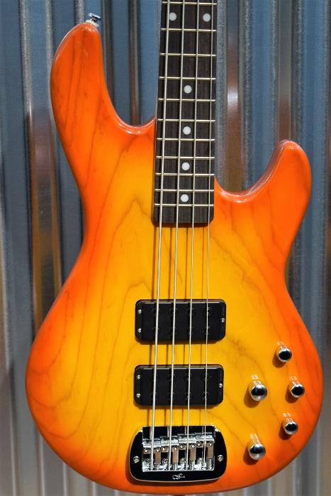 G&L Tribute M-2000 4 String Bass Honeyburst 3 Band Active EQ M2000 #3665