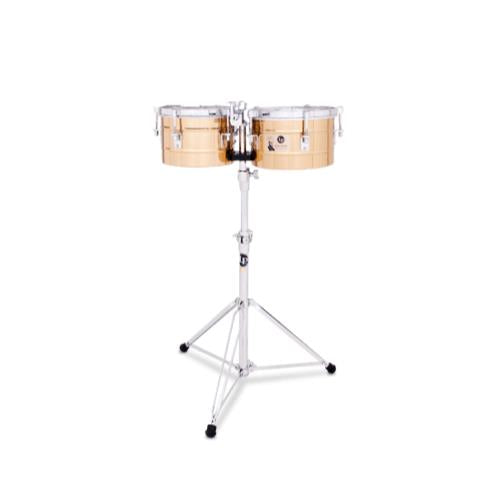 LP Latin Percussion Tito Puente 9 1/4" & 10 1/4" Bronze Timbalitos & Stand LP272-BZ