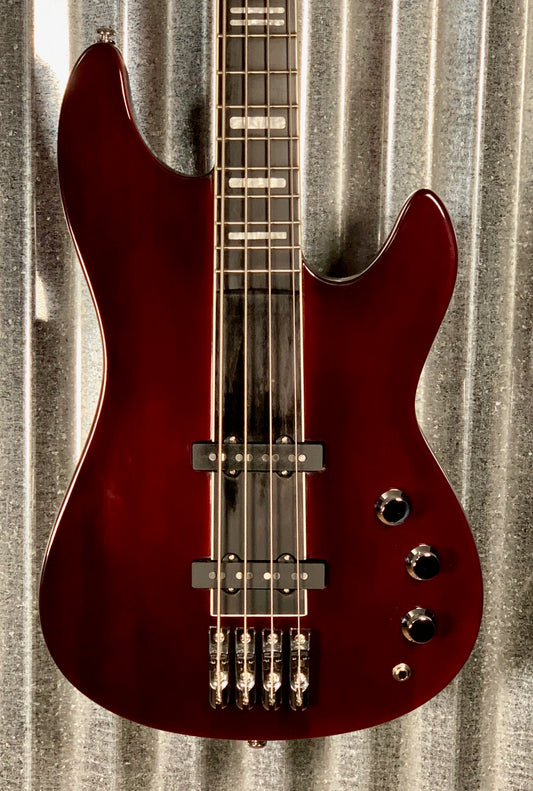 Hagstrom SUSWEB-NMG Super Swede Bass Mahogany Gloss Bass Guitar & Case Demo #0233