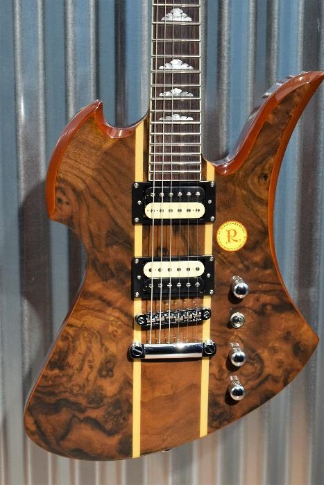 BC Rich MK9 Mockingbird Walnut Burl Top Neck Through Guitar & B.C. Case #1188