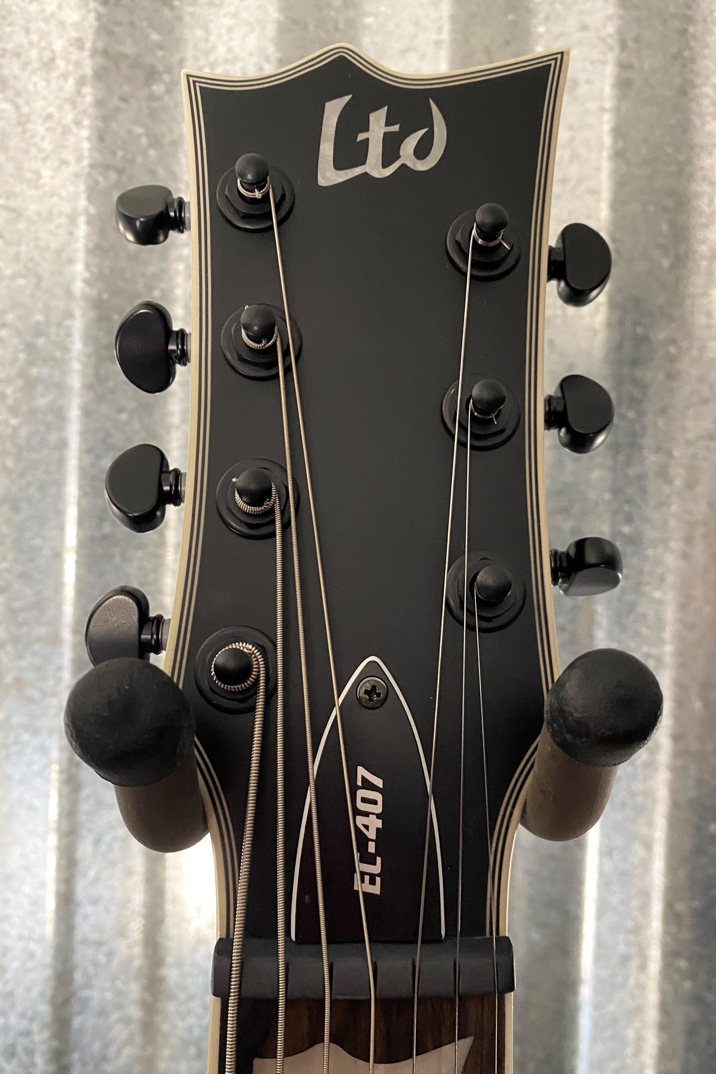 ESP LTD EC-407 Eclipse EMG 7 String Black Satin Guitar LEC407BLKS #3971 Used