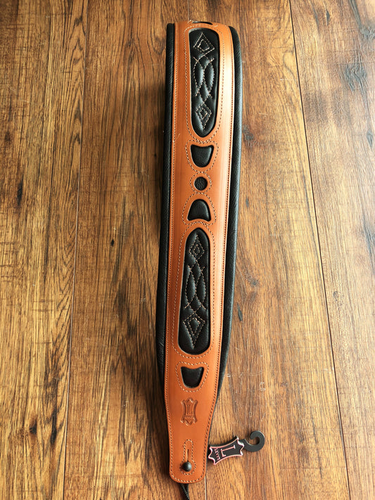 Levy's Leather PM31-TAN 3 Inch Classic Padded Guitar Strap Tan