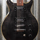 Hamer Archtop Flame Trans Black Double Cut Guitar SATF-TBK #0131