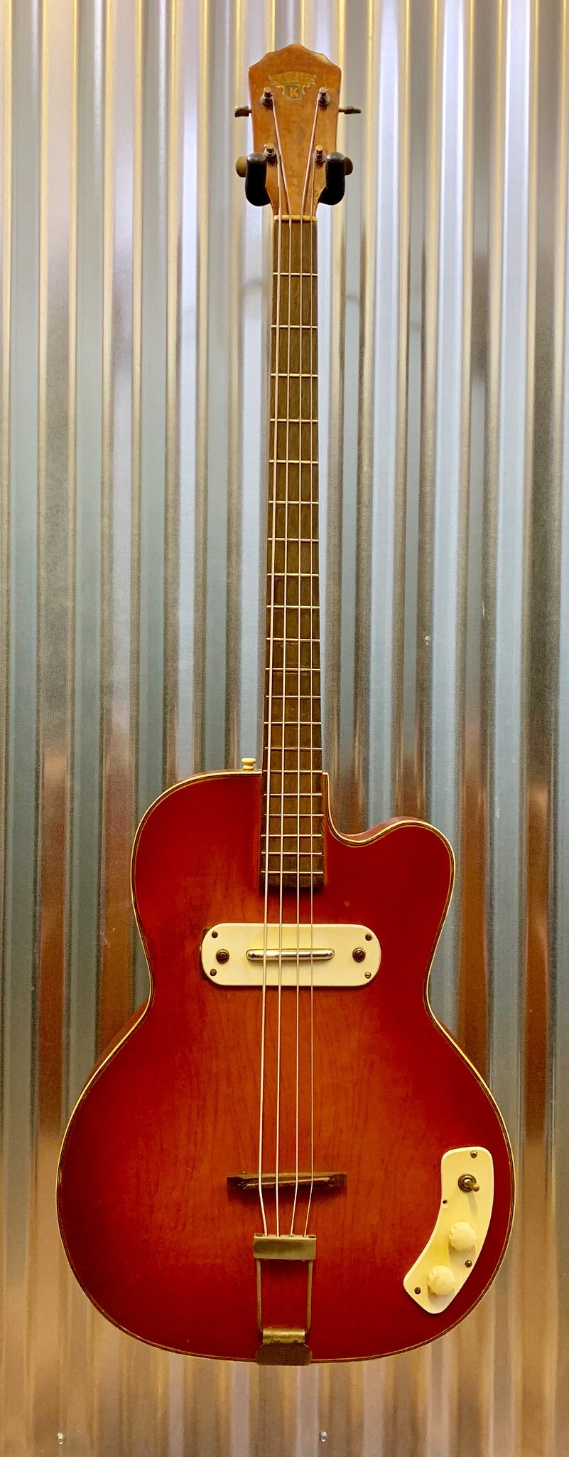 Kay Kamico 1950's K162 Vintage 4 String Student Hollowbody Electric Bass Used