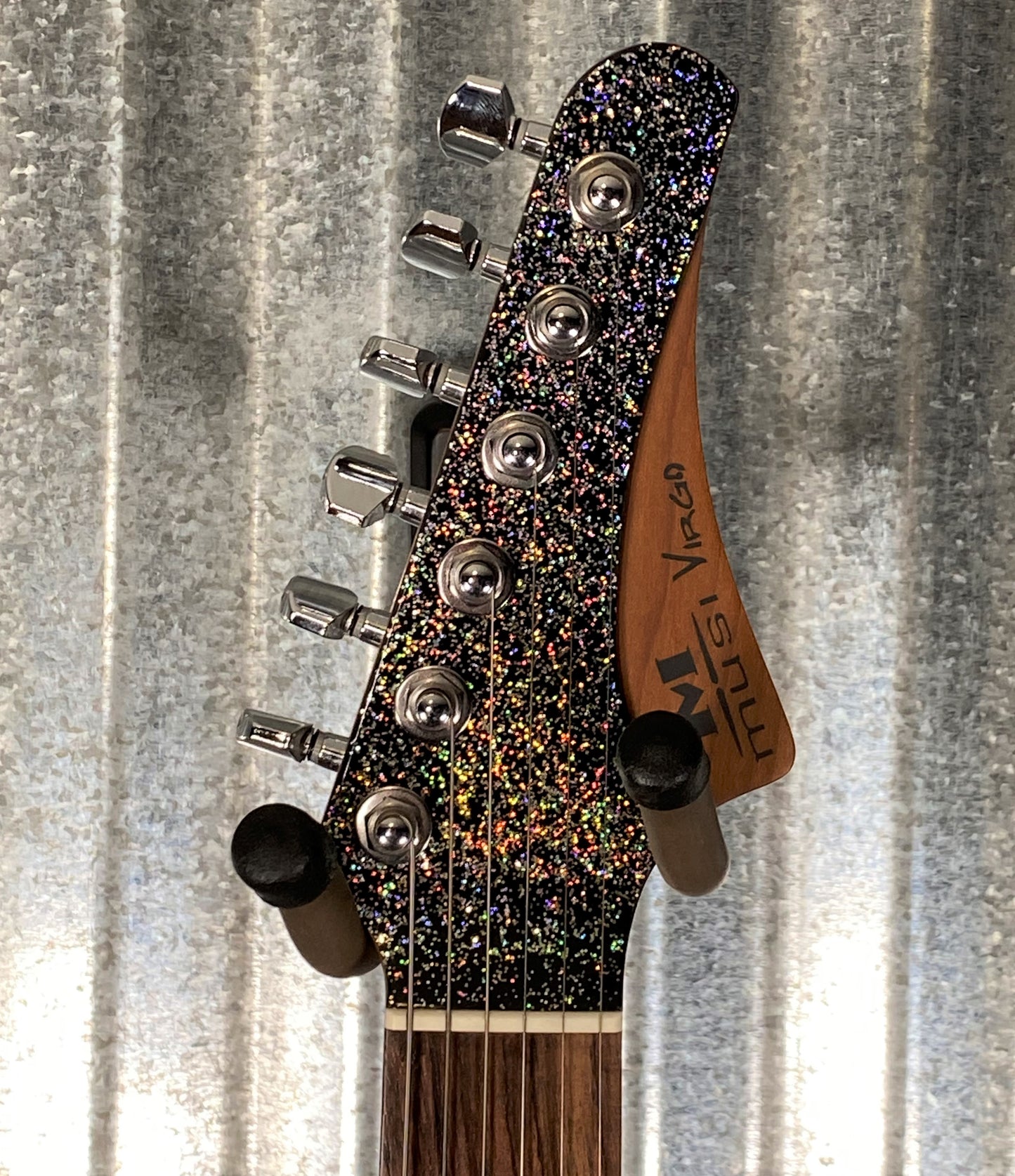 Musi Virgo Fusion Telecaster HH Deluxe Tremolo Andromeda Metal Flake Guitar #5051 Used
