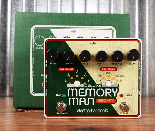 Electro-Harmonix EHX Deluxe Memory Man 550-TT Delay Guitar Effect Pedal